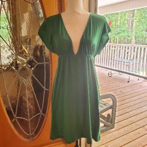 Elastic Empire Waist Joe Fresh Green Beach Coverup